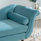 70.86-Inch Wide Chaise Lounge with Scroll Arm