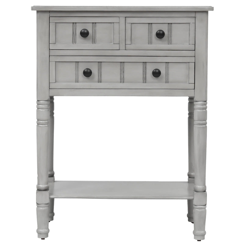 Copper Grove Colby 3-drawer Console Table with Bottom Shelf