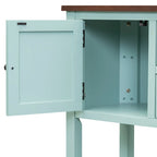 Nestfair Retro Sideboard Console Table with Drawers and Bottom Shelf