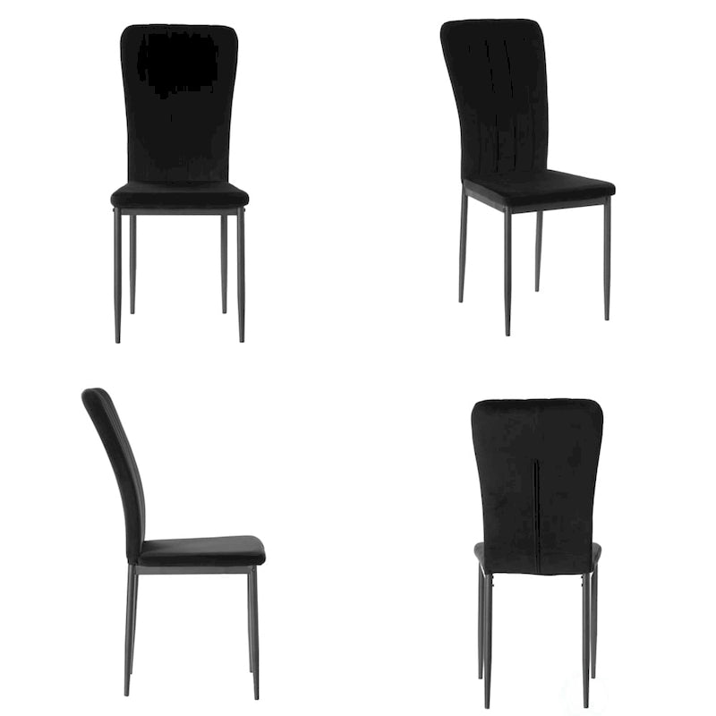 Modern Contemporary Tufted Velvet Upholstered Dining Chair