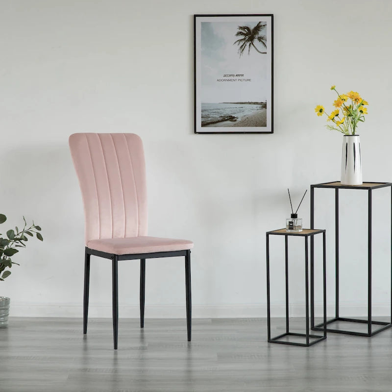 Modern Contemporary Tufted Velvet Upholstered Dining Chair