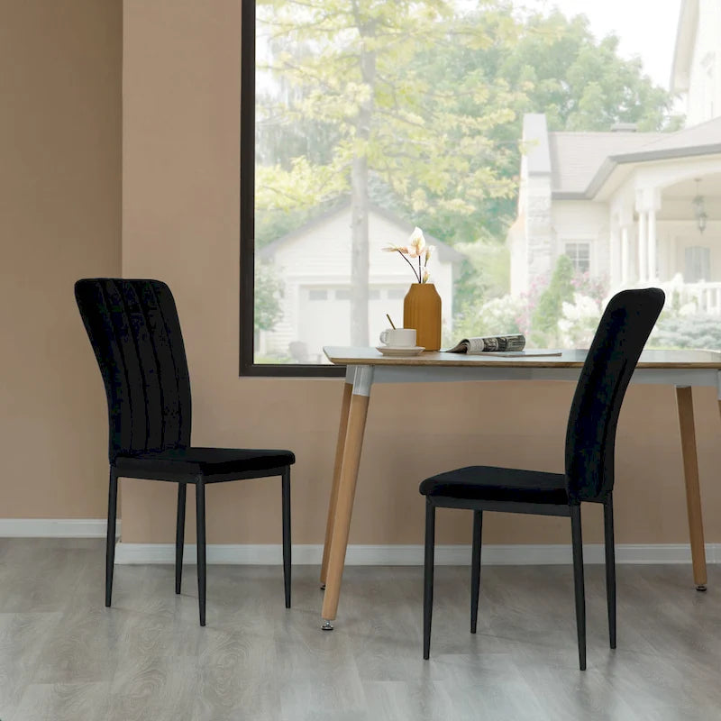 Modern Contemporary Tufted Velvet Upholstered Dining Chair