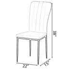 Modern Contemporary Tufted Velvet Upholstered Dining Chair