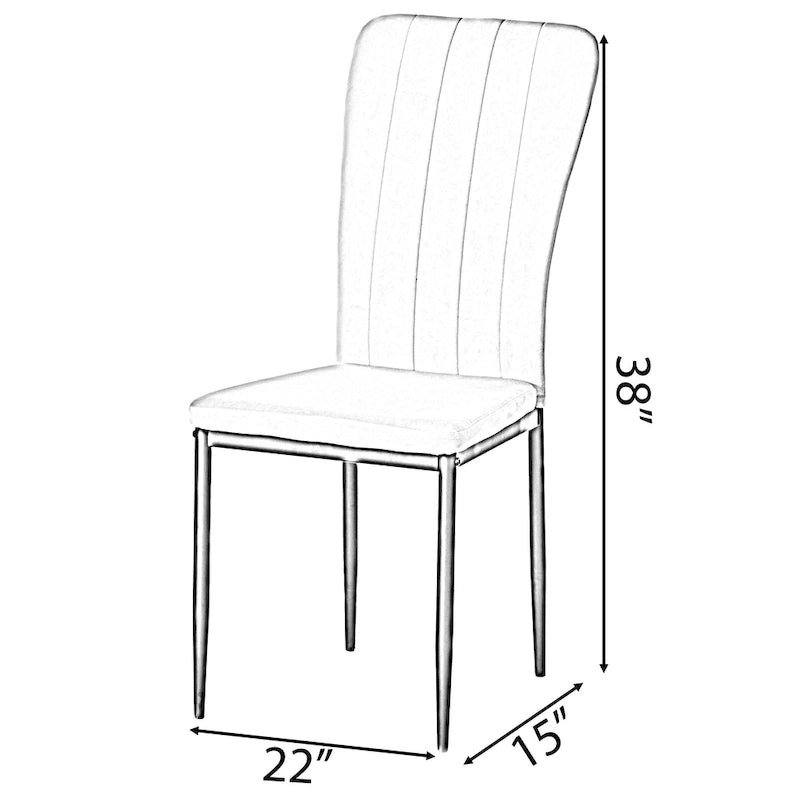 Modern Contemporary Tufted Velvet Upholstered Dining Chair