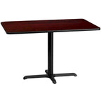 30 x 48 Rectangular Laminate Table Top w/ 23.5 x 29.5 Table Height Base - 30W x 48D x 31.125H