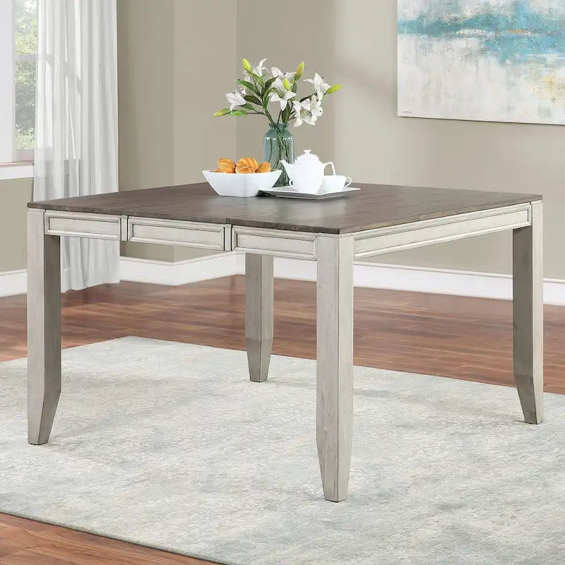 Two-Tone Counter Height Dining Table