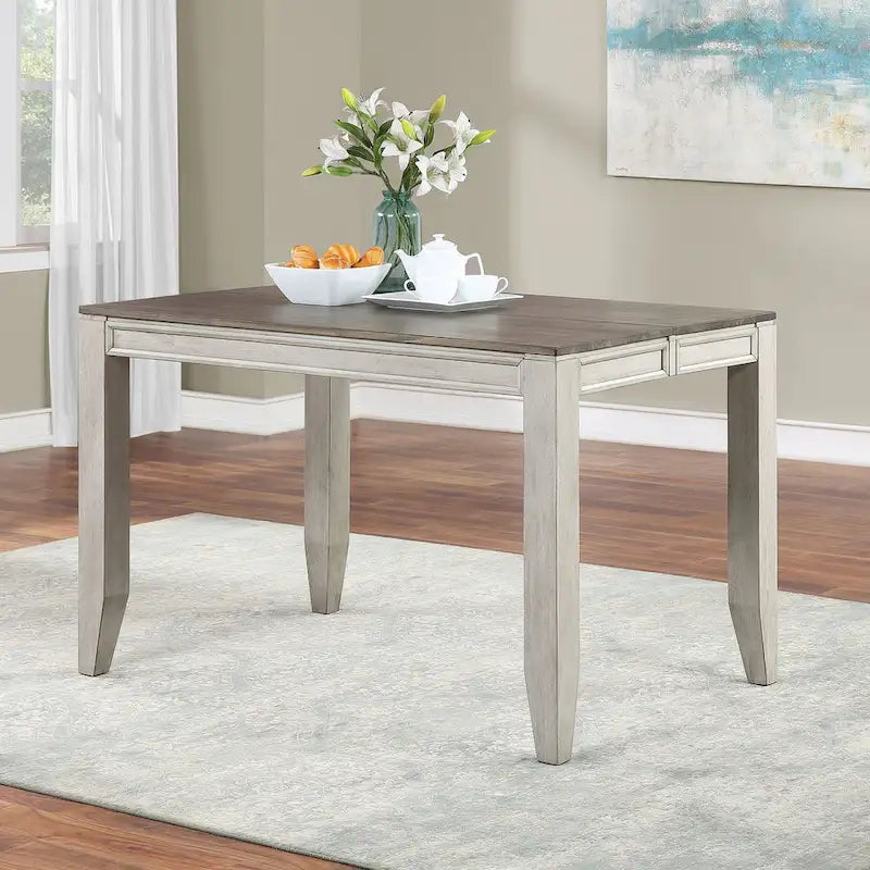 Two-Tone Counter Height Dining Table