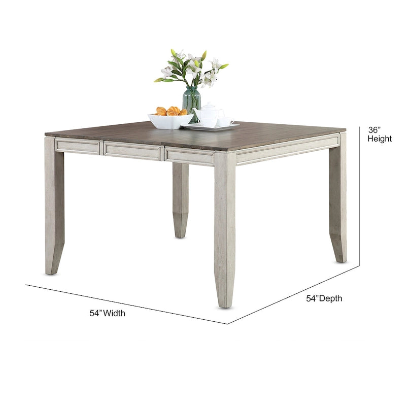 Two-Tone Counter Height Dining Table