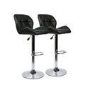 Modern Faux Leather Adjustable Swivel Bar Stool