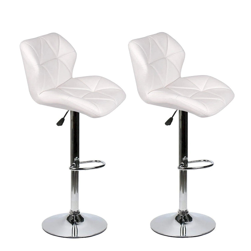 Modern Faux Leather Adjustable Swivel Bar Stool