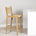 Natural Rattan Round Stool