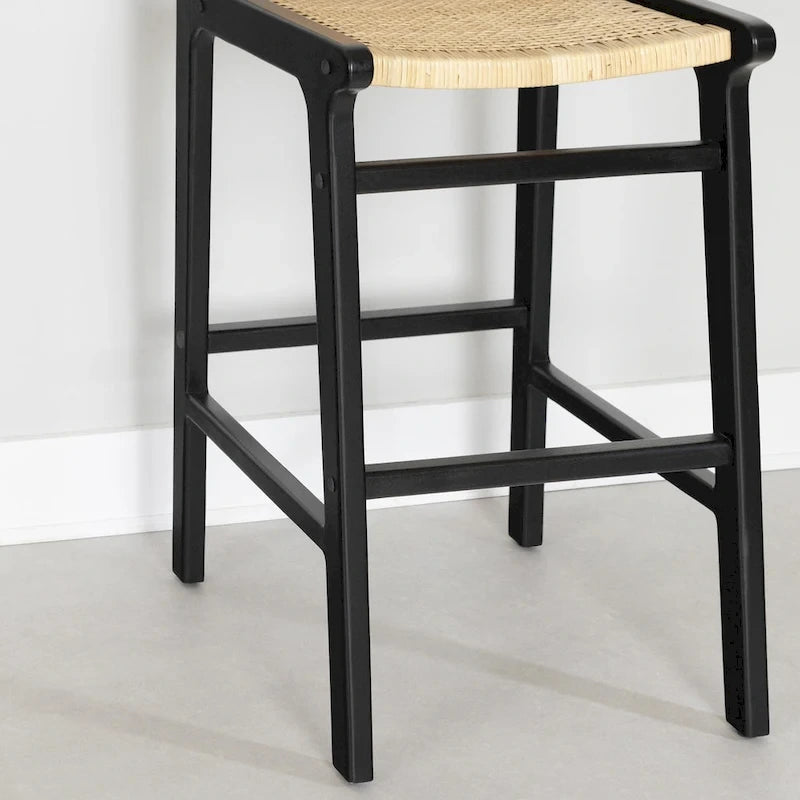 Natural Rattan Round Stool