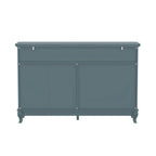 55-Inch Wide White Lacquer 10-Drawer Storage Dresser