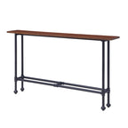 Black and Espresso Console Table