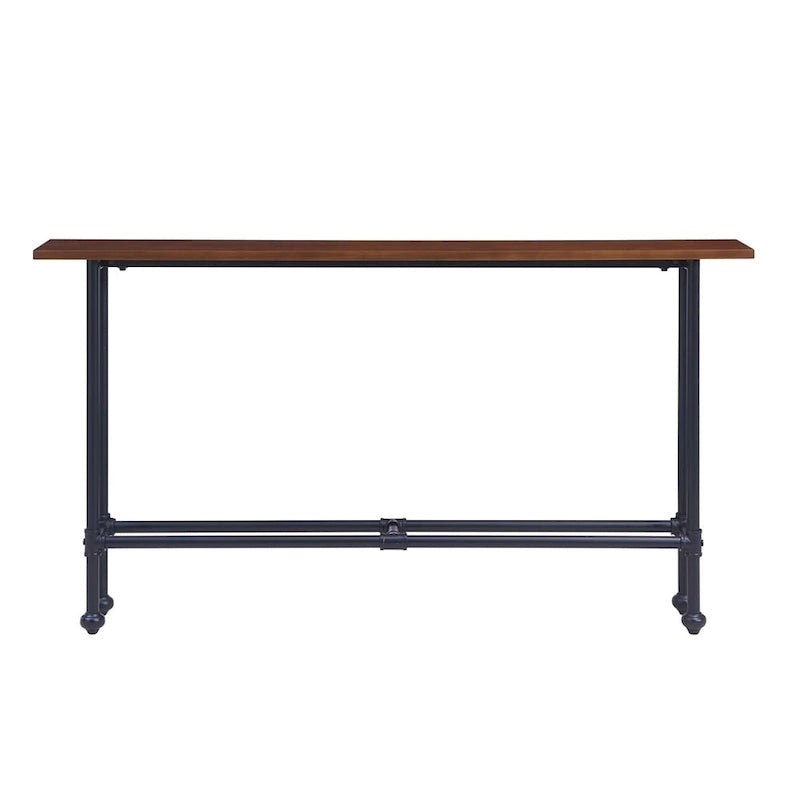 Black and Espresso Console Table