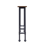 Black and Espresso Console Table