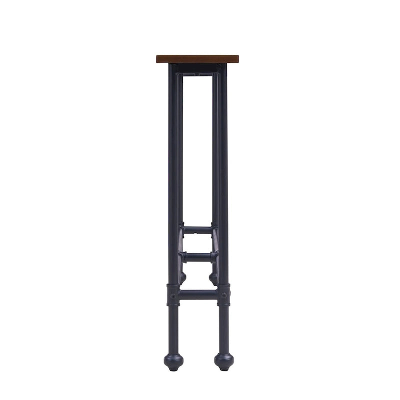 Black and Espresso Console Table