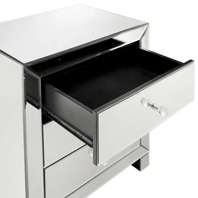 Esmond Mirrored 3-drawer Accent Table by iNSPIRE Q Bold