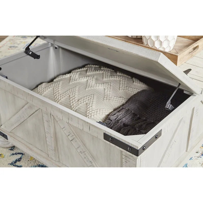 Square Cocktail Table with Storage, 36W x 36D x 18H