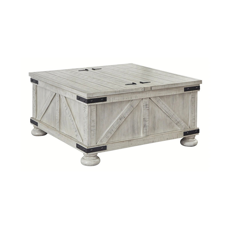 Square Cocktail Table with Storage, 36W x 36D x 18H