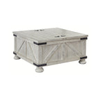 Square Cocktail Table with Storage, 36W x 36D x 18H