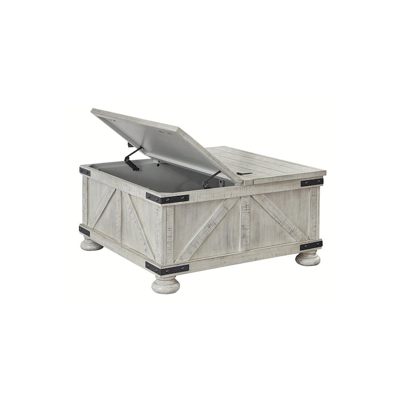Square Cocktail Table with Storage, 36W x 36D x 18H