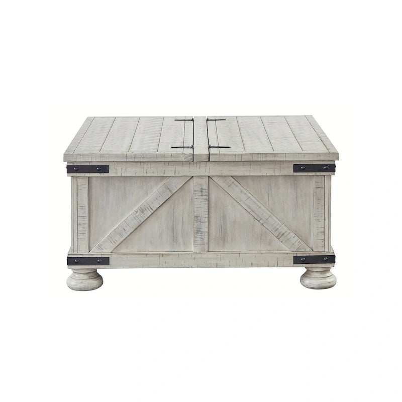 Square Cocktail Table with Storage, 36W x 36D x 18H