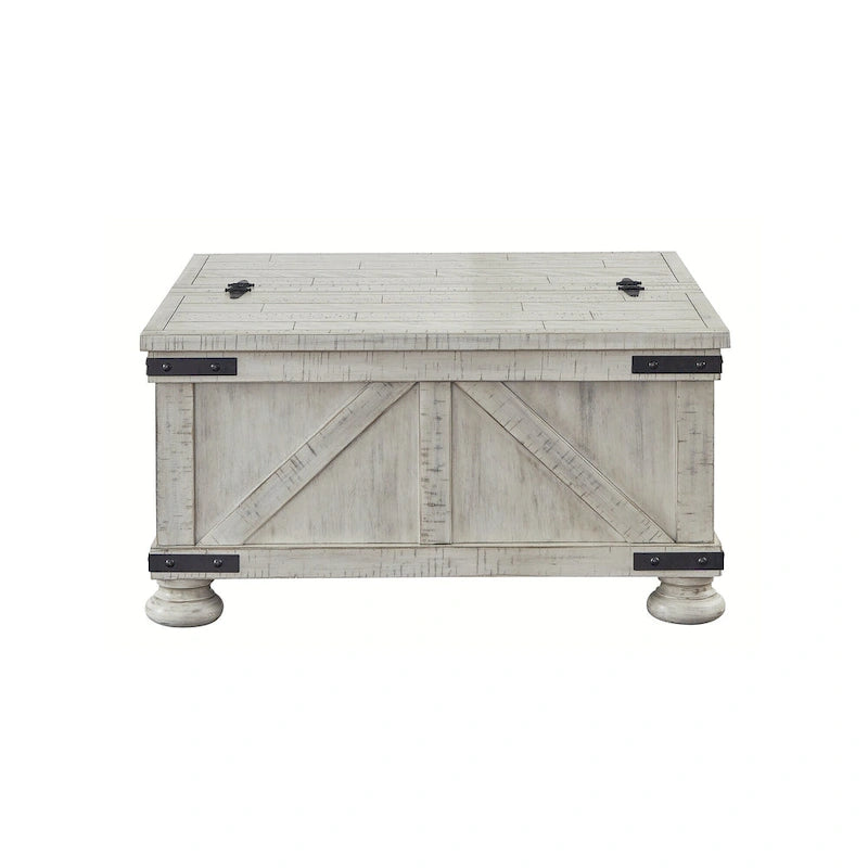 Square Cocktail Table with Storage, 36W x 36D x 18H