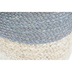 Handcrafted Round Jute Pouf Ottoman