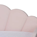 Light Pink Velvet Upholstered Queen Size Daybed with Trundle