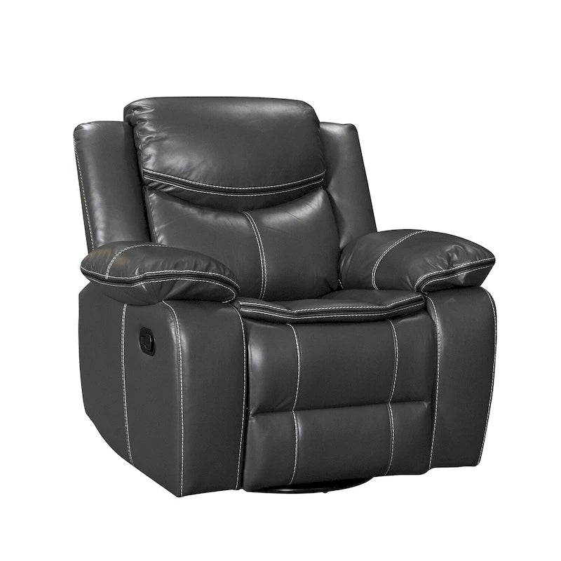 360° Swivel Rocking Recliner Chair with Padded Armrests