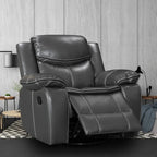 360° Swivel Rocking Recliner Chair with Padded Armrests