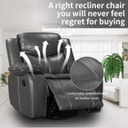 360° Swivel Rocking Recliner Chair with Padded Armrests