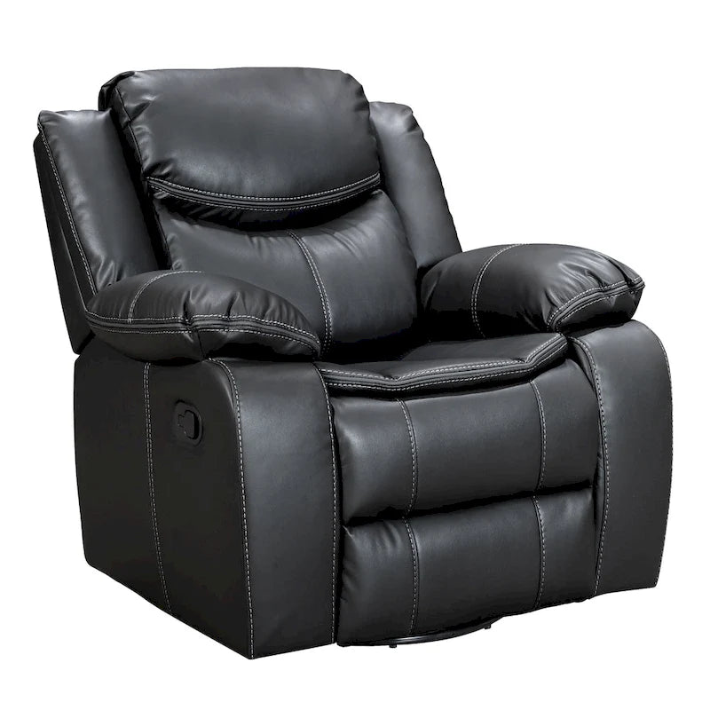360° Swivel Rocking Recliner Chair with Padded Armrests
