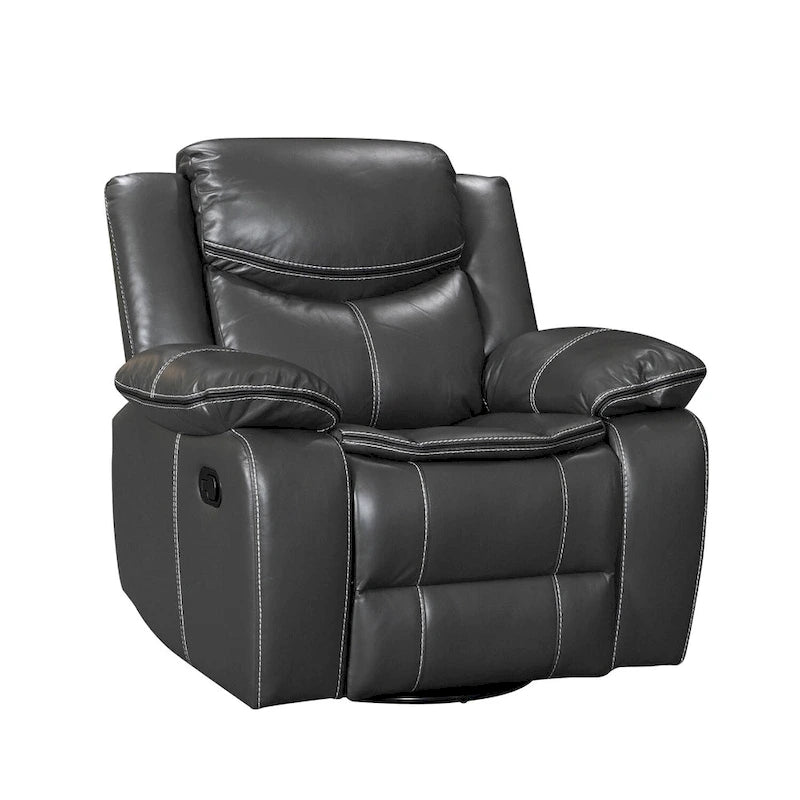 360° Swivel Rocking Recliner Chair with Padded Armrests
