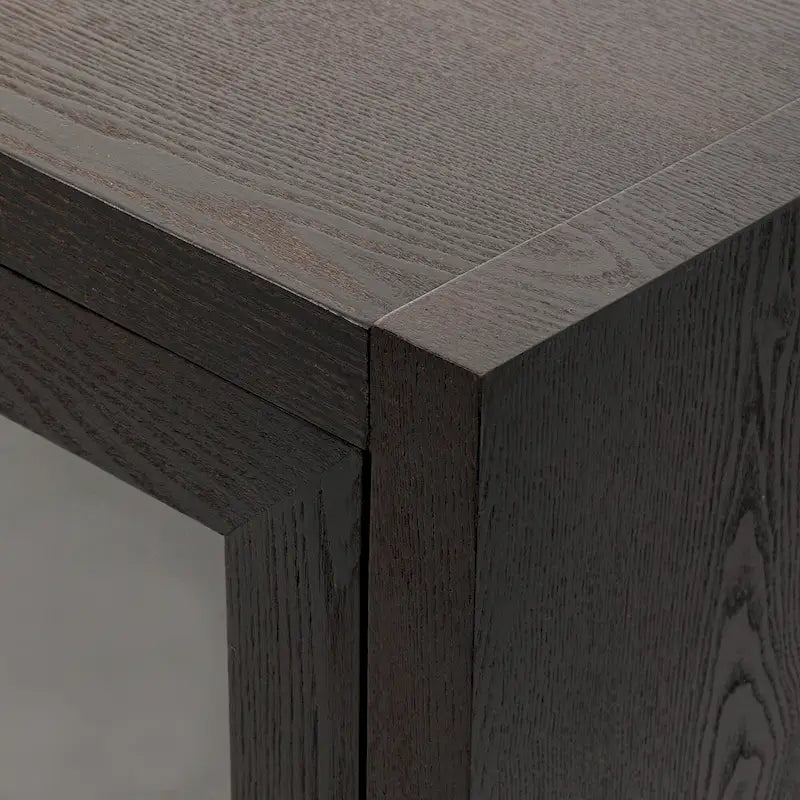 Wood Storage Cabinet with Three Tempered Glass Doors