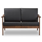Mid-Century Modern Upholstered Loveseat