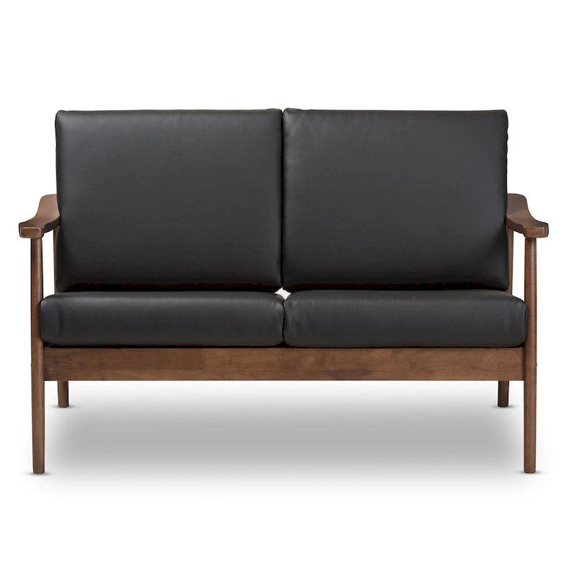 Mid-Century Modern Upholstered Loveseat