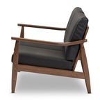 Mid-Century Modern Upholstered Loveseat