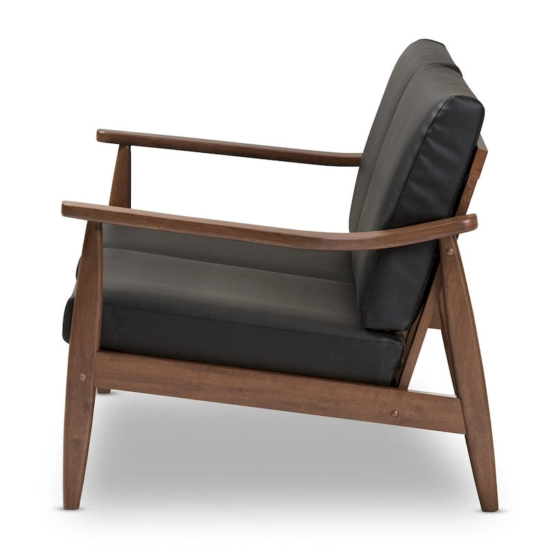 Mid-Century Modern Upholstered Loveseat