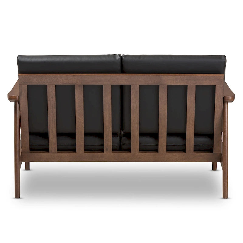 Mid-Century Modern Upholstered Loveseat