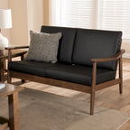 Mid-Century Modern Upholstered Loveseat