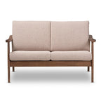 Mid-Century Modern Upholstered Loveseat