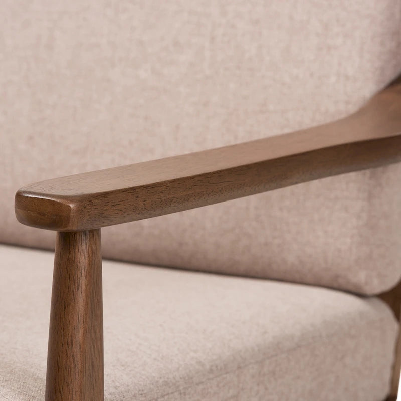 Mid-Century Modern Upholstered Loveseat