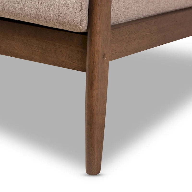 Mid-Century Modern Upholstered Loveseat