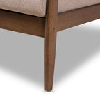 Mid-Century Modern Upholstered Loveseat