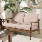 Mid-Century Modern Upholstered Loveseat