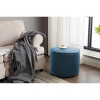 Fabric Round Ottoman Coffee Table