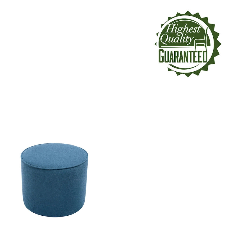 Fabric Round Ottoman Coffee Table