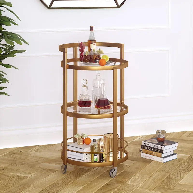 Mirrored Bar Cart